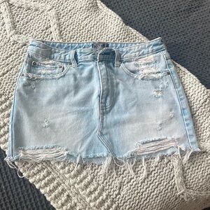 Abercrombie low rise micro mini Jean skirt